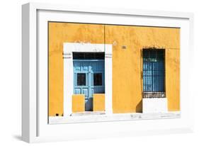 ¡Viva Mexico! Collection - 130 Street Campeche - Dark Yellow Wall-Philippe Hugonnard-Framed Photographic Print