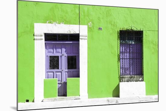 ¡Viva Mexico! Collection - 130 Street Campeche - Lime Wall-Philippe Hugonnard-Mounted Photographic Print