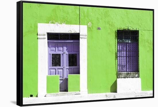 ¡Viva Mexico! Collection - 130 Street Campeche - Lime Wall-Philippe Hugonnard-Framed Stretched Canvas
