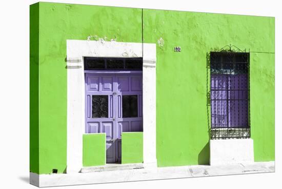 ¡Viva Mexico! Collection - 130 Street Campeche - Lime Wall-Philippe Hugonnard-Stretched Canvas