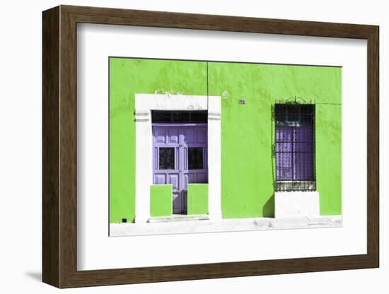 ¡Viva Mexico! Collection - 130 Street Campeche - Lime Wall-Philippe Hugonnard-Framed Photographic Print