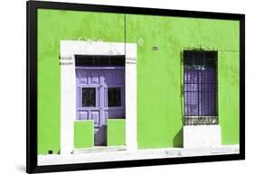 ¡Viva Mexico! Collection - 130 Street Campeche - Lime Wall-Philippe Hugonnard-Framed Photographic Print