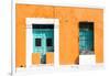 ¡Viva Mexico! Collection - 130 Street Campeche - Orange Wall-Philippe Hugonnard-Framed Photographic Print
