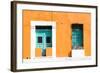 ¡Viva Mexico! Collection - 130 Street Campeche - Orange Wall-Philippe Hugonnard-Framed Photographic Print