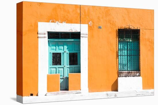 ¡Viva Mexico! Collection - 130 Street Campeche - Orange Wall-Philippe Hugonnard-Stretched Canvas