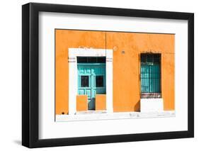 ¡Viva Mexico! Collection - 130 Street Campeche - Orange Wall-Philippe Hugonnard-Framed Photographic Print