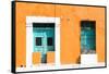 ¡Viva Mexico! Collection - 130 Street Campeche - Orange Wall-Philippe Hugonnard-Framed Stretched Canvas