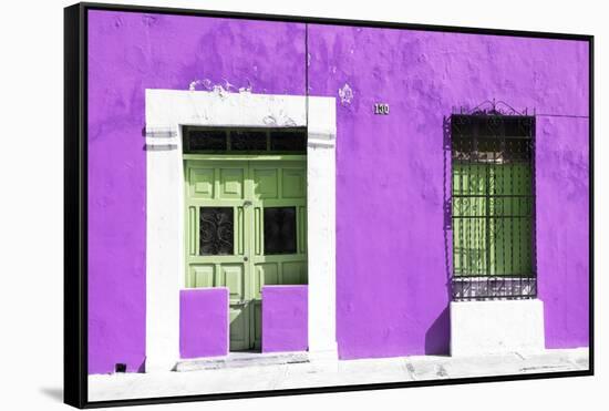 ¡Viva Mexico! Collection - 130 Street Campeche - Purple Wall-Philippe Hugonnard-Framed Stretched Canvas