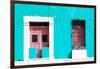 ¡Viva Mexico! Collection - 130 Street Campeche - Turquoise Wall-Philippe Hugonnard-Framed Photographic Print