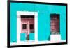 ¡Viva Mexico! Collection - 130 Street Campeche - Turquoise Wall-Philippe Hugonnard-Framed Photographic Print