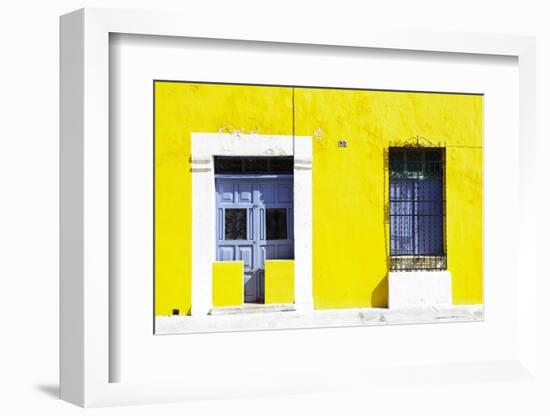 ¡Viva Mexico! Collection - 130 Street Campeche - Yellow Wall-Philippe Hugonnard-Framed Photographic Print