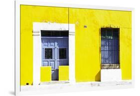 ¡Viva Mexico! Collection - 130 Street Campeche - Yellow Wall-Philippe Hugonnard-Framed Photographic Print