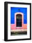 ¡Viva Mexico! Collection - 19e Door and Blue Wall-Philippe Hugonnard-Framed Photographic Print