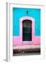 ¡Viva Mexico! Collection - 19e Door and Light Blue Wall-Philippe Hugonnard-Framed Photographic Print