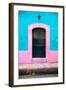 ¡Viva Mexico! Collection - 19e Door and Light Blue Wall-Philippe Hugonnard-Framed Photographic Print