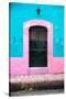 ¡Viva Mexico! Collection - 19e Door and Light Blue Wall-Philippe Hugonnard-Stretched Canvas