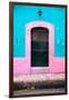 ¡Viva Mexico! Collection - 19e Door and Light Blue Wall-Philippe Hugonnard-Framed Photographic Print