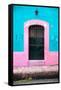 ¡Viva Mexico! Collection - 19e Door and Light Blue Wall-Philippe Hugonnard-Framed Stretched Canvas