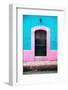 ¡Viva Mexico! Collection - 19e Door and Light Blue Wall-Philippe Hugonnard-Framed Photographic Print