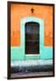 ¡Viva Mexico! Collection - 19e Door and Orange Wall-Philippe Hugonnard-Framed Premium Photographic Print