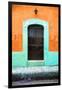 ¡Viva Mexico! Collection - 19e Door and Orange Wall-Philippe Hugonnard-Framed Photographic Print