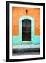 ¡Viva Mexico! Collection - 19e Door and Orange Wall-Philippe Hugonnard-Framed Premium Photographic Print