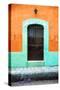 ¡Viva Mexico! Collection - 19e Door and Orange Wall-Philippe Hugonnard-Stretched Canvas