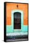 ¡Viva Mexico! Collection - 19e Door and Orange Wall-Philippe Hugonnard-Framed Stretched Canvas