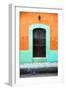 ¡Viva Mexico! Collection - 19e Door and Orange Wall-Philippe Hugonnard-Framed Photographic Print