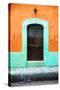 ¡Viva Mexico! Collection - 19e Door and Orange Wall-Philippe Hugonnard-Stretched Canvas