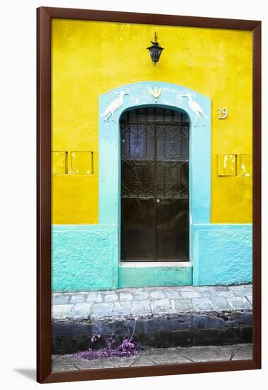 ?Viva Mexico! Collection - 19e Door and Yellow Wall-Philippe Hugonnard-Framed Photographic Print