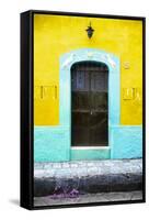 ?Viva Mexico! Collection - 19e Door and Yellow Wall-Philippe Hugonnard-Framed Stretched Canvas