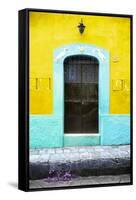 ?Viva Mexico! Collection - 19e Door and Yellow Wall-Philippe Hugonnard-Framed Stretched Canvas