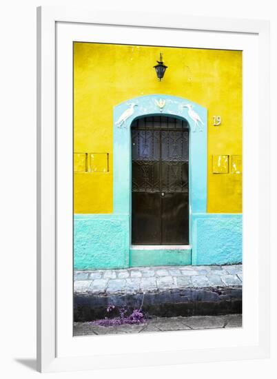 ?Viva Mexico! Collection - 19e Door and Yellow Wall-Philippe Hugonnard-Framed Photographic Print