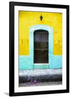 ?Viva Mexico! Collection - 19e Door and Yellow Wall-Philippe Hugonnard-Framed Photographic Print