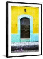 ?Viva Mexico! Collection - 19e Door and Yellow Wall-Philippe Hugonnard-Framed Photographic Print