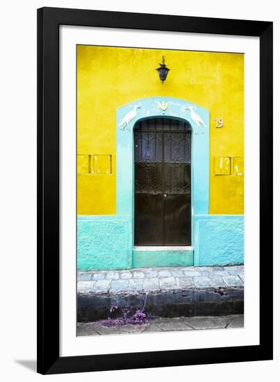 ?Viva Mexico! Collection - 19e Door and Yellow Wall-Philippe Hugonnard-Framed Photographic Print