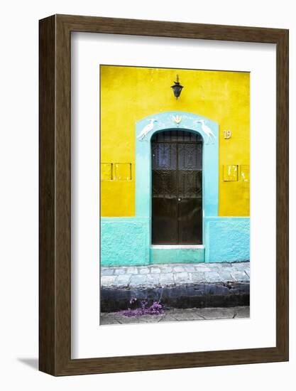 ?Viva Mexico! Collection - 19e Door and Yellow Wall-Philippe Hugonnard-Framed Photographic Print