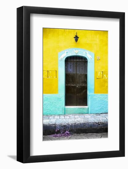 ?Viva Mexico! Collection - 19e Door and Yellow Wall-Philippe Hugonnard-Framed Photographic Print