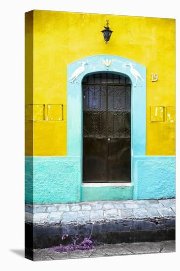 ?Viva Mexico! Collection - 19e Door and Yellow Wall-Philippe Hugonnard-Stretched Canvas