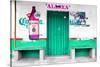 ¡Viva Mexico! Collection - "ALASKA" Coral Green Bar-Philippe Hugonnard-Stretched Canvas