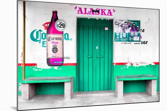 ¡Viva Mexico! Collection - "ALASKA" Coral Green Bar-Philippe Hugonnard-Mounted Photographic Print