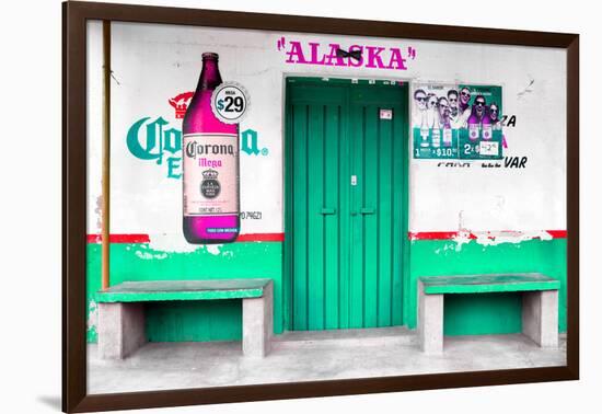 ¡Viva Mexico! Collection - "ALASKA" Coral Green Bar-Philippe Hugonnard-Framed Photographic Print