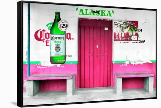 ¡Viva Mexico! Collection - "ALASKA" Deep Pink Bar-Philippe Hugonnard-Framed Stretched Canvas