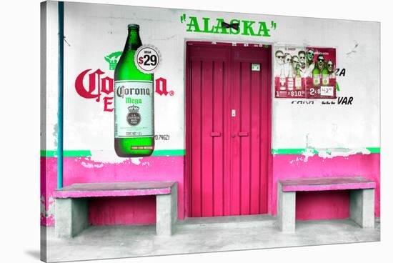 ¡Viva Mexico! Collection - "ALASKA" Deep Pink Bar-Philippe Hugonnard-Stretched Canvas