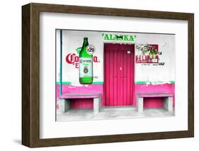 ¡Viva Mexico! Collection - "ALASKA" Deep Pink Bar-Philippe Hugonnard-Framed Photographic Print