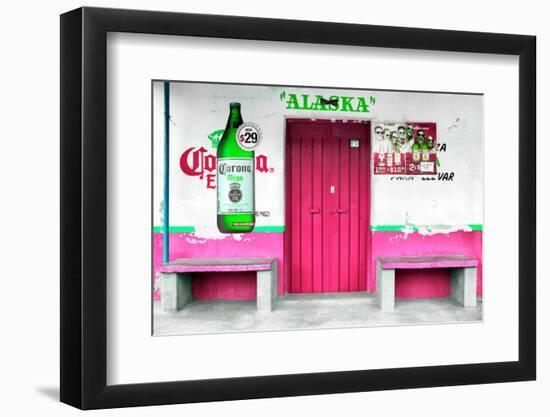 ¡Viva Mexico! Collection - "ALASKA" Deep Pink Bar-Philippe Hugonnard-Framed Photographic Print