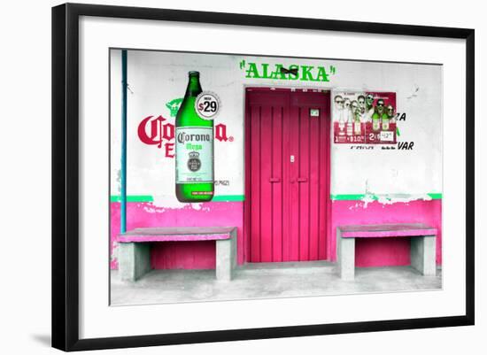 ¡Viva Mexico! Collection - "ALASKA" Deep Pink Bar-Philippe Hugonnard-Framed Photographic Print