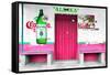 ¡Viva Mexico! Collection - "ALASKA" Deep Pink Bar-Philippe Hugonnard-Framed Stretched Canvas