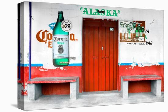 ¡Viva Mexico! Collection - "ALASKA" Red Bar-Philippe Hugonnard-Stretched Canvas